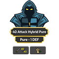 40 Attack Hybrid Pure - 70 STR | 70 RAN